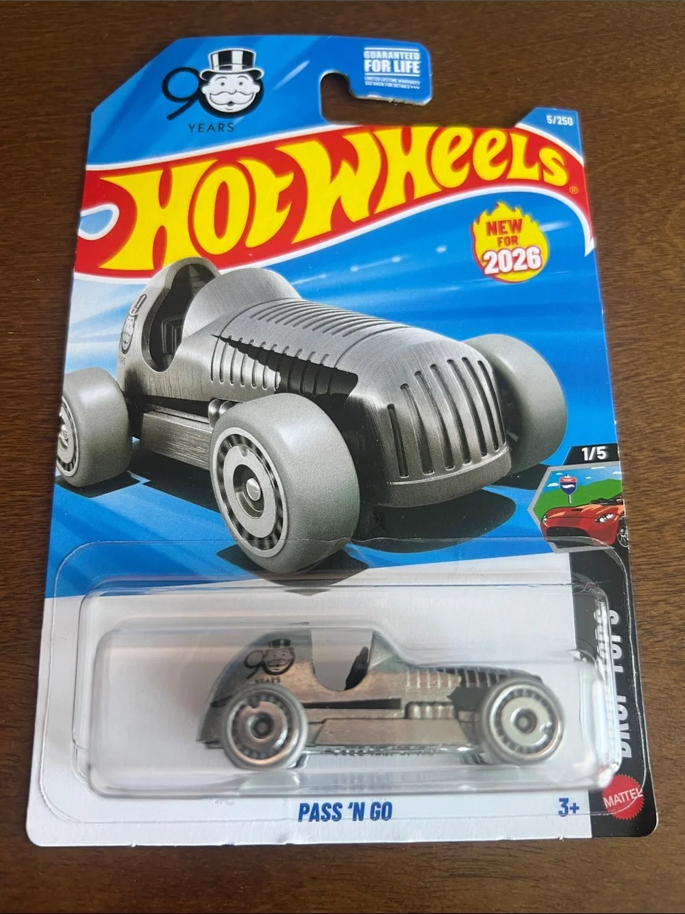 PASS ‘N GO 90 Years  New for 2026 Silver Retro Roadster